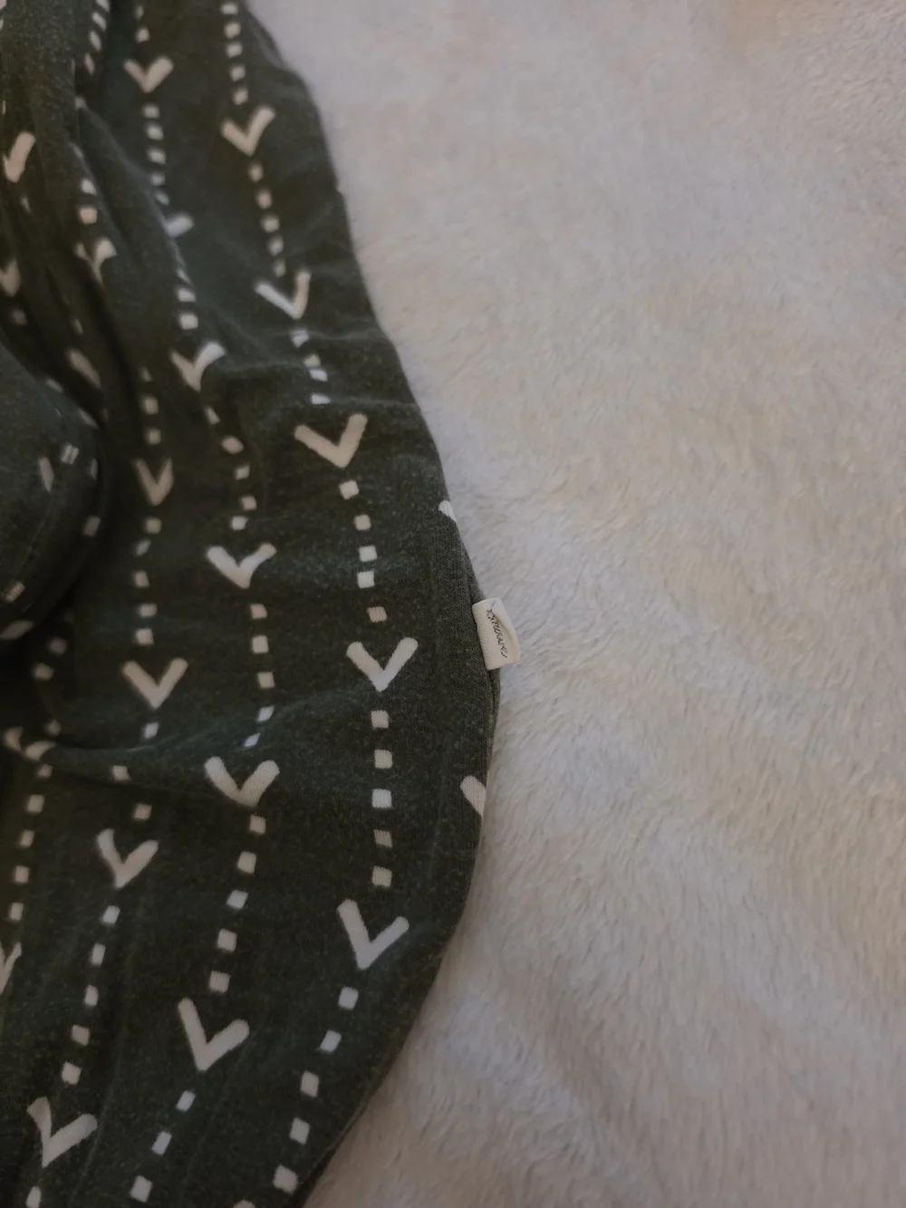Brave Little Ones Olive Green Arrow Print Bamboo Zippy 3-6m